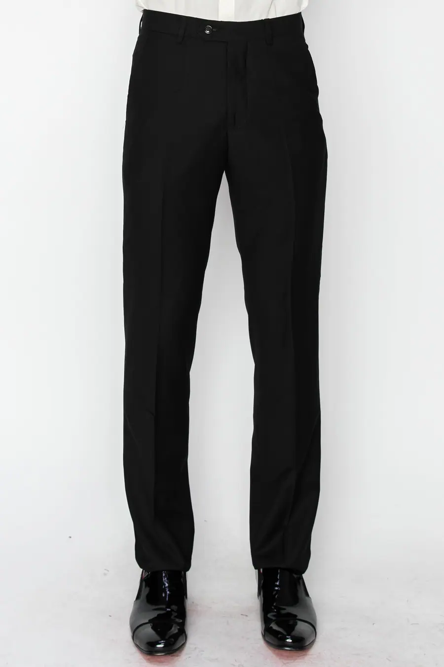 Black Slim Fit Dress Pants