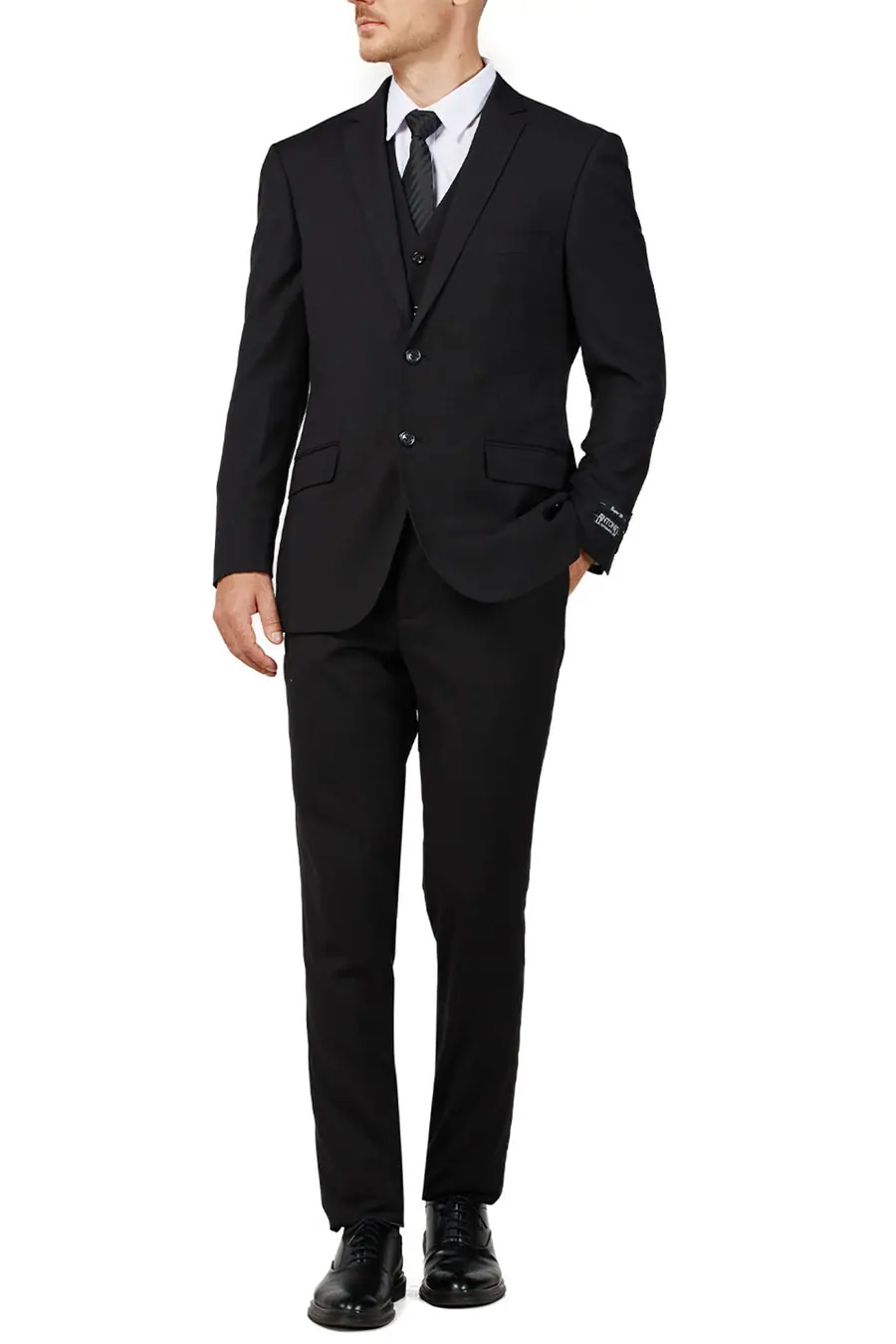 Black 3 Piece Classic Fit Suit