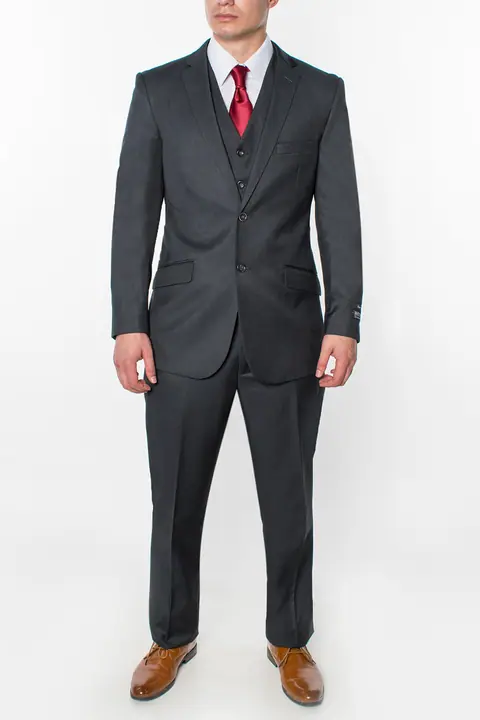 Charcoal 3 Piece Classic Fit Suit