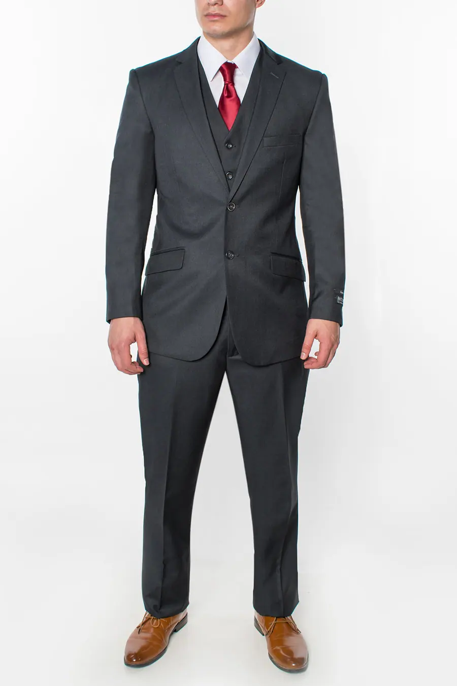 Charcoal 3 Piece Classic Fit Suit