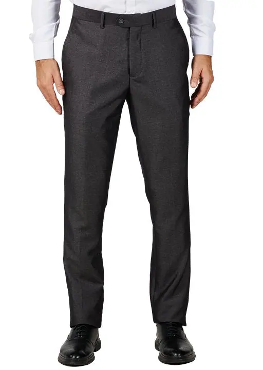 Charcoal Slim Fit Dress Pants
