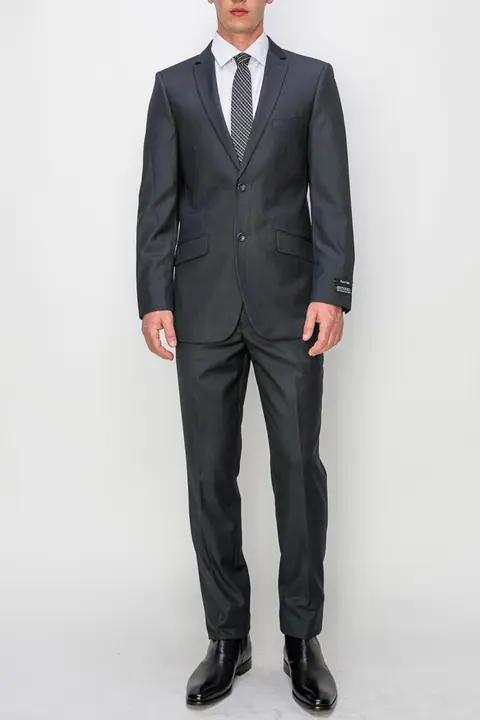 Charcoal 2 Piece Slim Fit Single Breasted Suit