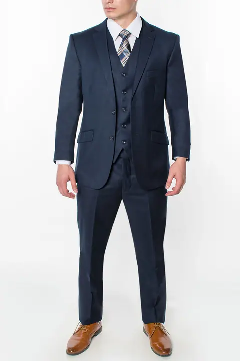 Navy 3 Piece Slim Fit Suit