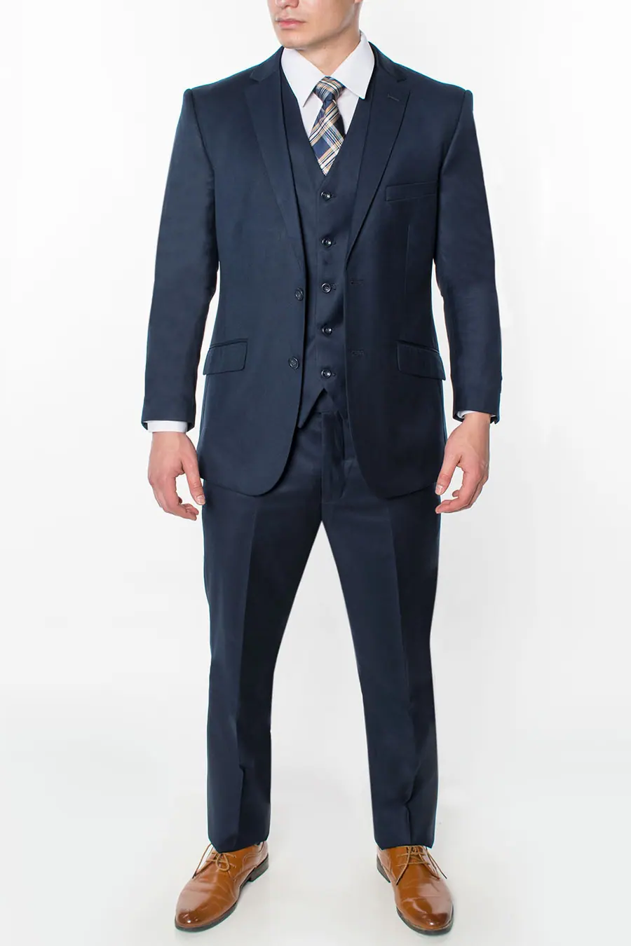 Navy 3 Piece Slim Fit Suit