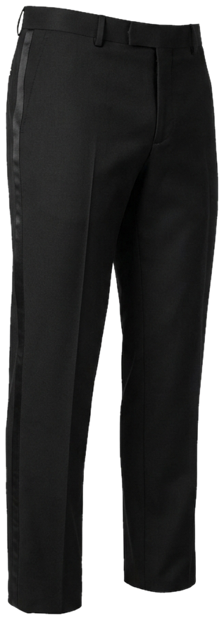 Black tuxedo trousers