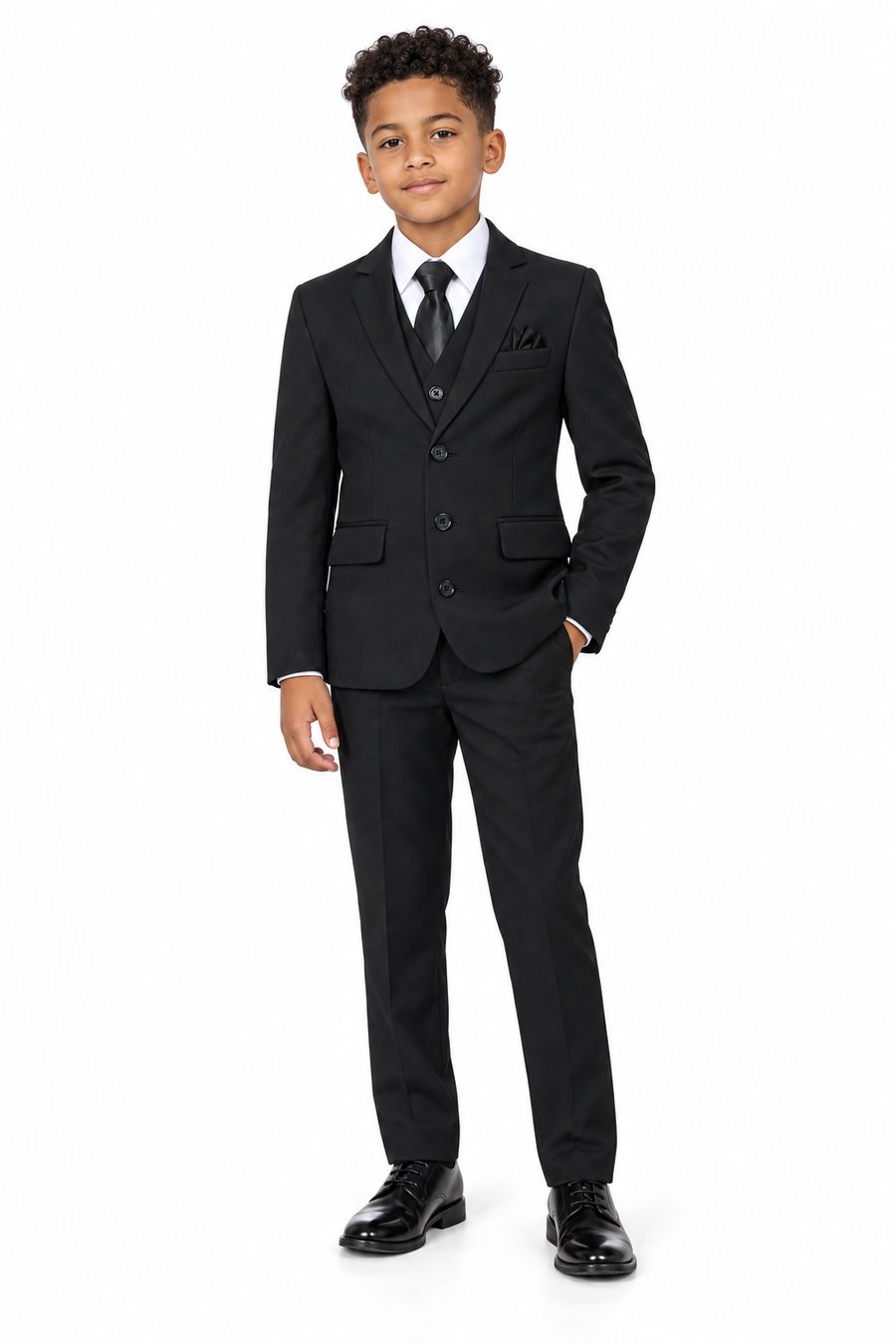 Black Slim Fit — front view on model