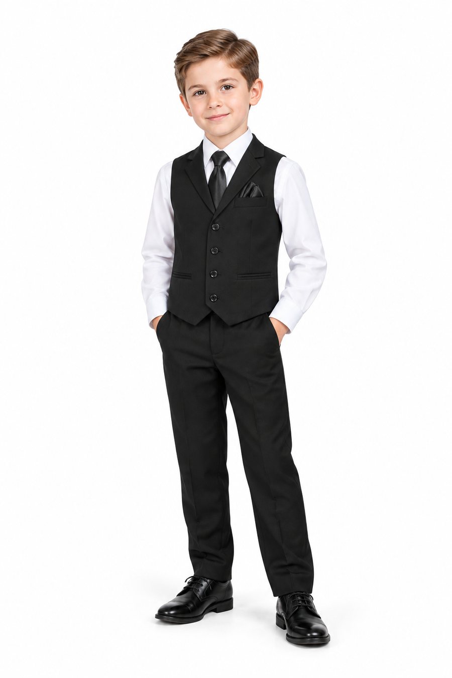 Suit Vest Set in black