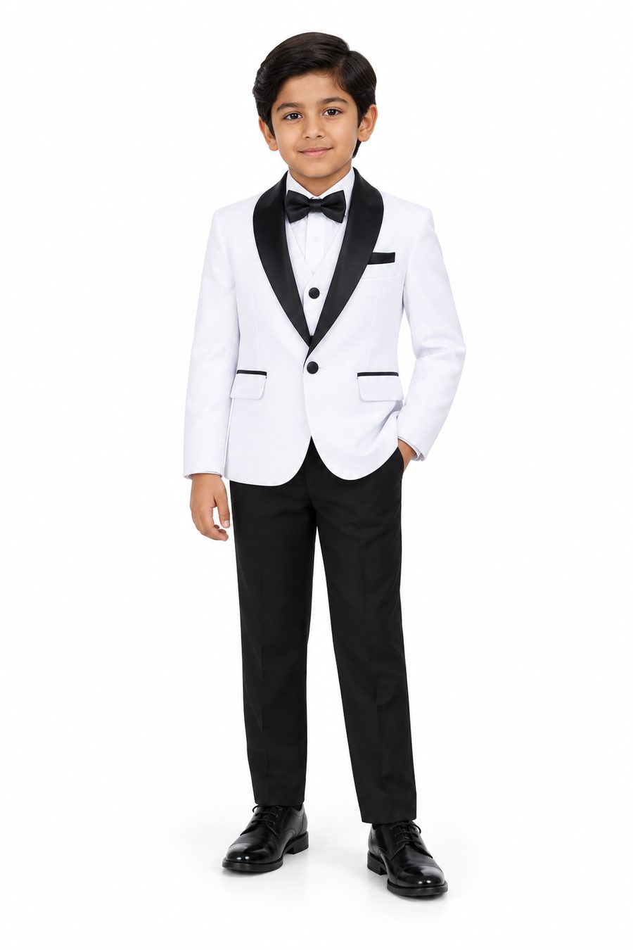 Tuxedo in white and black